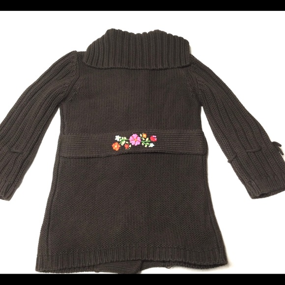Savannah Flowers embroidered Knitted Toddler Cardigan. - Picture 9 of 12